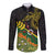 Personalized Chimpu Province Papua New Guinea Long Sleeve Button Shirt Bird-of-paradise Art Tattoo and Melanesian Motifs - Polynesian Pride