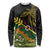 Personalized Chimpu Province Papua New Guinea Long Sleeve Shirt Bird-of-paradise Art Tattoo and Melanesian Motifs - Polynesian Pride