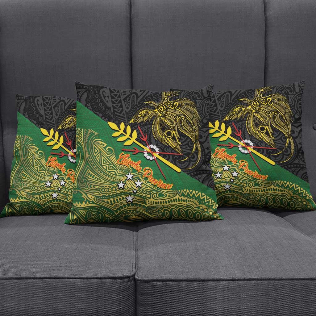 Chimpu Province Papua New Guinea Pillow Cover Bird-of-paradise Art Tattoo and Melanesian Motifs - Polynesian Pride