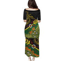 Personalized Chimpu Province Papua New Guinea Puletasi Bird-of-paradise Art Tattoo and Melanesian Motifs - Polynesian Pride