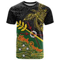 Personalized Chimpu Province Papua New Guinea T Shirt Bird-of-paradise Art Tattoo and Melanesian Motifs - Polynesian Pride