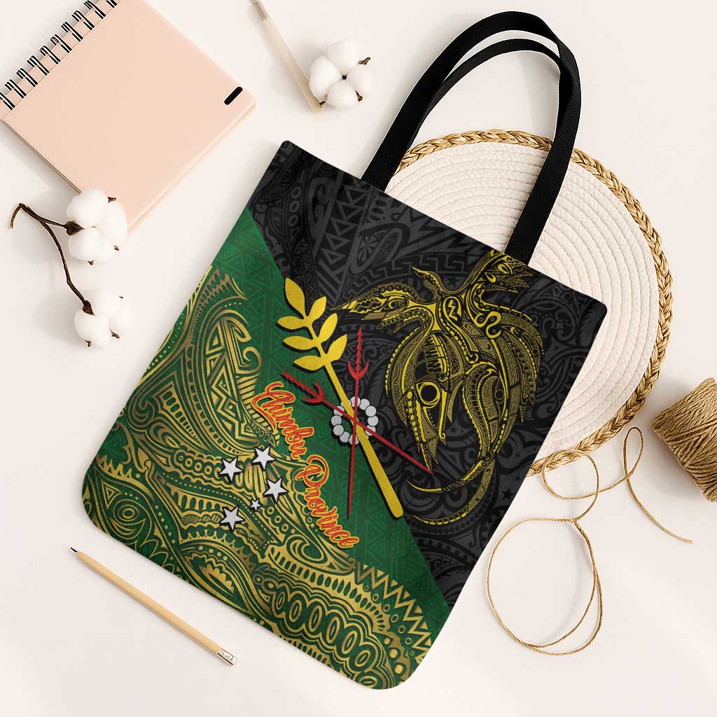 Chimpu Province Papua New Guinea Tote Bag Bird-of-paradise Art Tattoo and Melanesian Motifs - Polynesian Pride