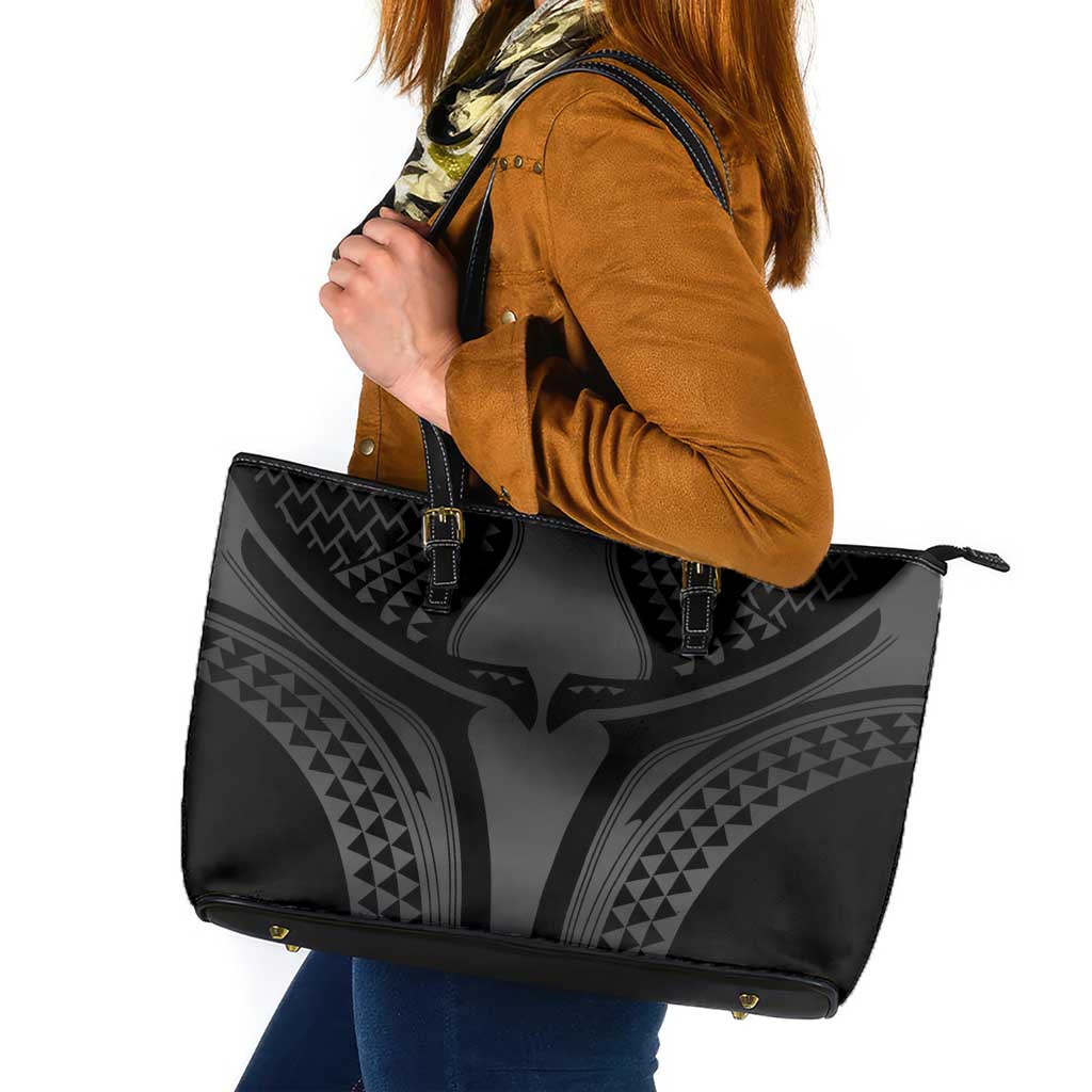 Hawaiian Kakau Art Tattoos Aquaman Style Leather Tote Bag Special Edition - Polynesian Pride