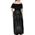 Hawaiian Kakau Art Tattoos Aquaman Style Off Shoulder Maxi Dress Special Edition - Polynesian Pride