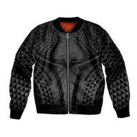 Hawaiian Kakau Art Tattoos Aquaman Style Sleeve Zip Bomber Jacket Special Edition - Polynesian Pride