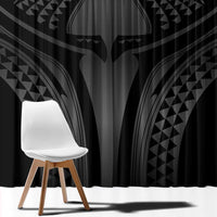 Hawaiian Kakau Art Tattoos Aquaman Style Window Curtain Special Edition LT03 - Polynesian Pride