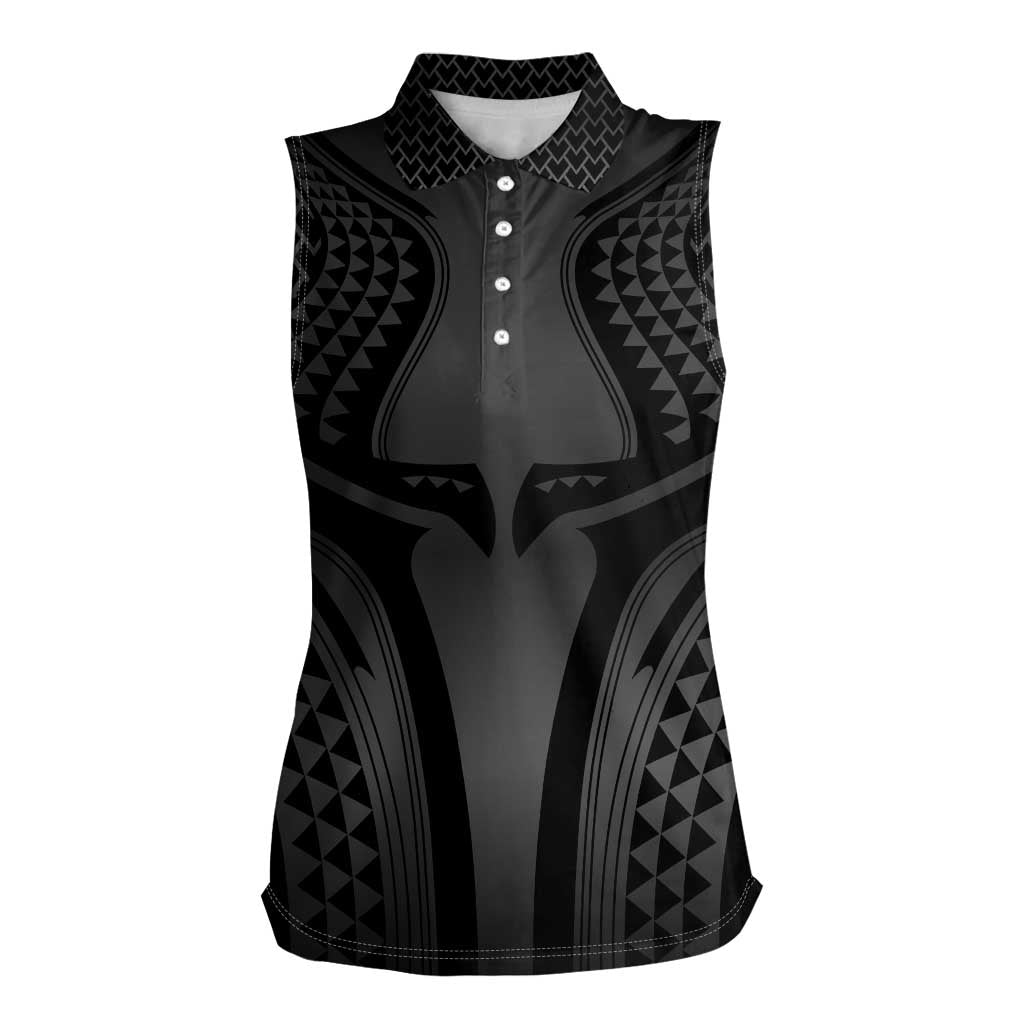 Hawaiian Kakau Art Tattoos Aquaman Style Women Sleeveless Polo Shirt Special Edition - Polynesian Pride