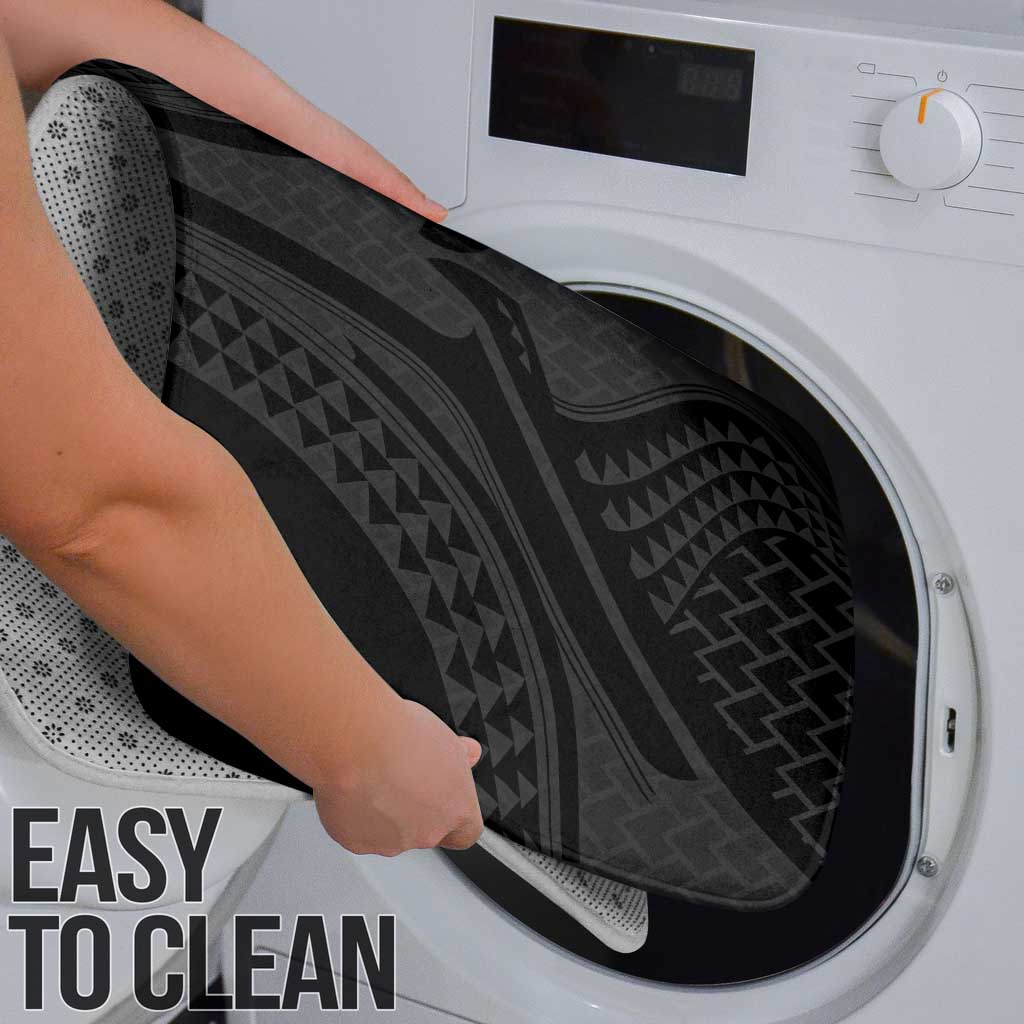 Hawaiian Kakau Art Tattoos Aquaman Style Bathroom Set Black Version - Polynesian Pride