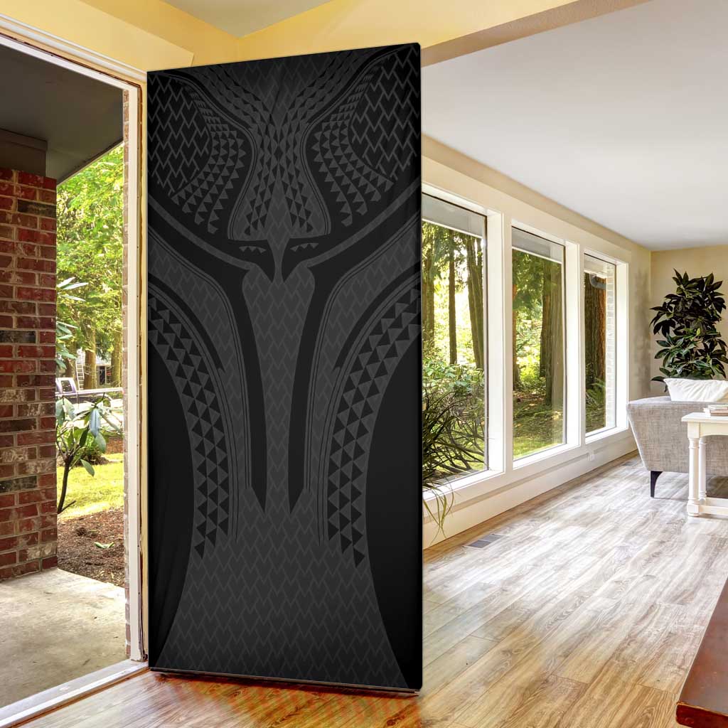 Hawaiian Kakau Art Tattoos Aquaman Style Door Cover Black Version - Polynesian Pride