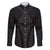 Hawaiian Kakau Art Tattoos Aquaman Style Family Matching Off The Shoulder Long Sleeve Dress and Hawaiian Shirt Black Version - Polynesian Pride