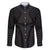 Hawaiian Kakau Art Tattoos Aquaman Style Family Matching Short Sleeve Bodycon Dress and Hawaiian Shirt Black Version - Polynesian Pride