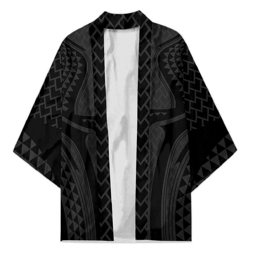 Hawaiian Kakau Art Tattoos Aquaman Style Kimono Black Version - Polynesian Pride