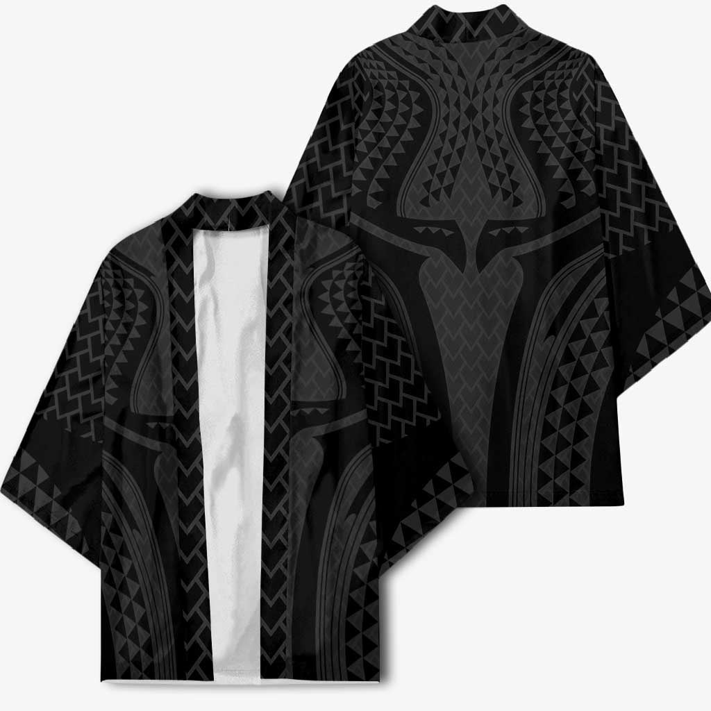 Hawaiian Kakau Art Tattoos Aquaman Style Kimono Black Version - Polynesian Pride
