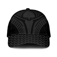 Hawaiian Kakau Art Tattoos Aquaman Style Mesh Trucker Cap Black Version - Polynesian Pride