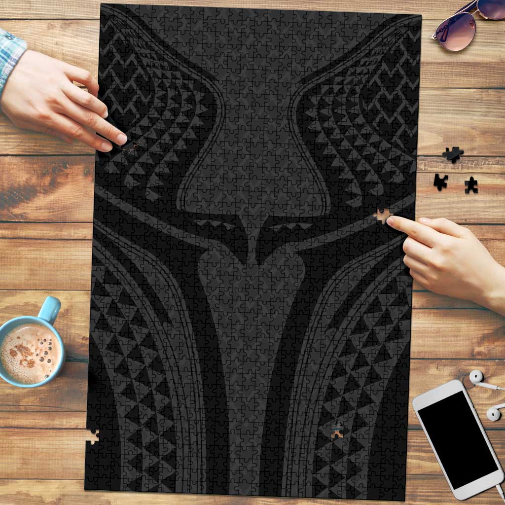 Hawaiian Kakau Art Tattoos Aquaman Style Puzzle Black Version - Polynesian Pride
