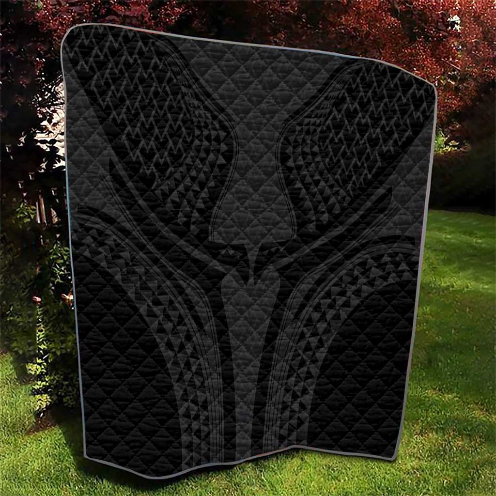 Hawaiian Kakau Art Tattoos Aquaman Style Quilt Black Version - Polynesian Pride