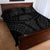Hawaiian Kakau Art Tattoos Aquaman Style Quilt Bed Set Black Version - Polynesian Pride