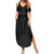 Hawaiian Kakau Art Tattoos Aquaman Style Summer Maxi Dress Black Version - Polynesian Pride