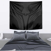 Hawaiian Kakau Art Tattoos Aquaman Style Tapestry Black Version - Polynesian Pride