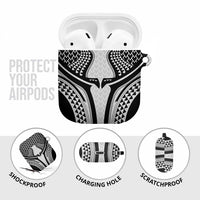 Hawaiian Kakau Art Tattoos Aquaman Style AirPods Case White Version - Polynesian Pride