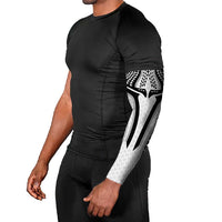 Hawaiian Kakau Art Tattoos Aquaman Style Arm Sleeves White Version - Polynesian Pride