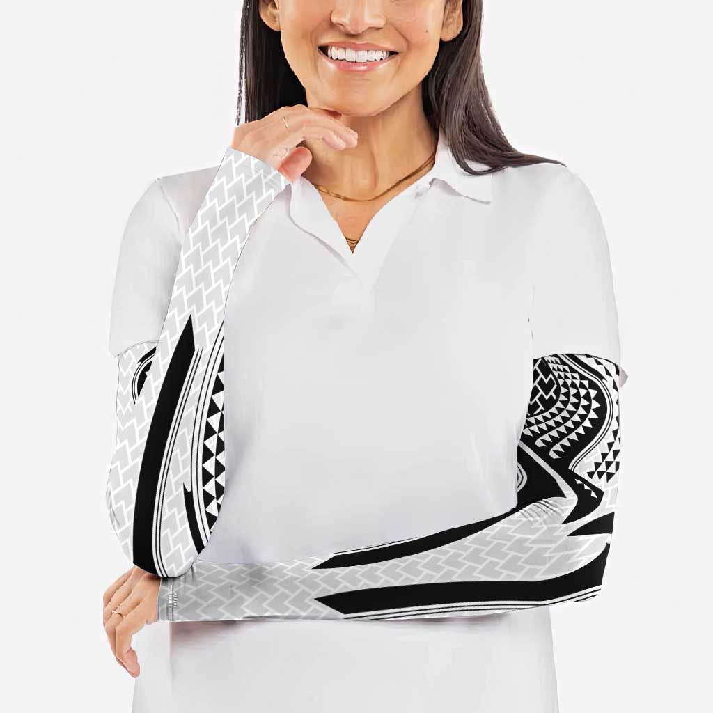 Hawaiian Kakau Art Tattoos Aquaman Style Arm Sleeves White Version - Polynesian Pride