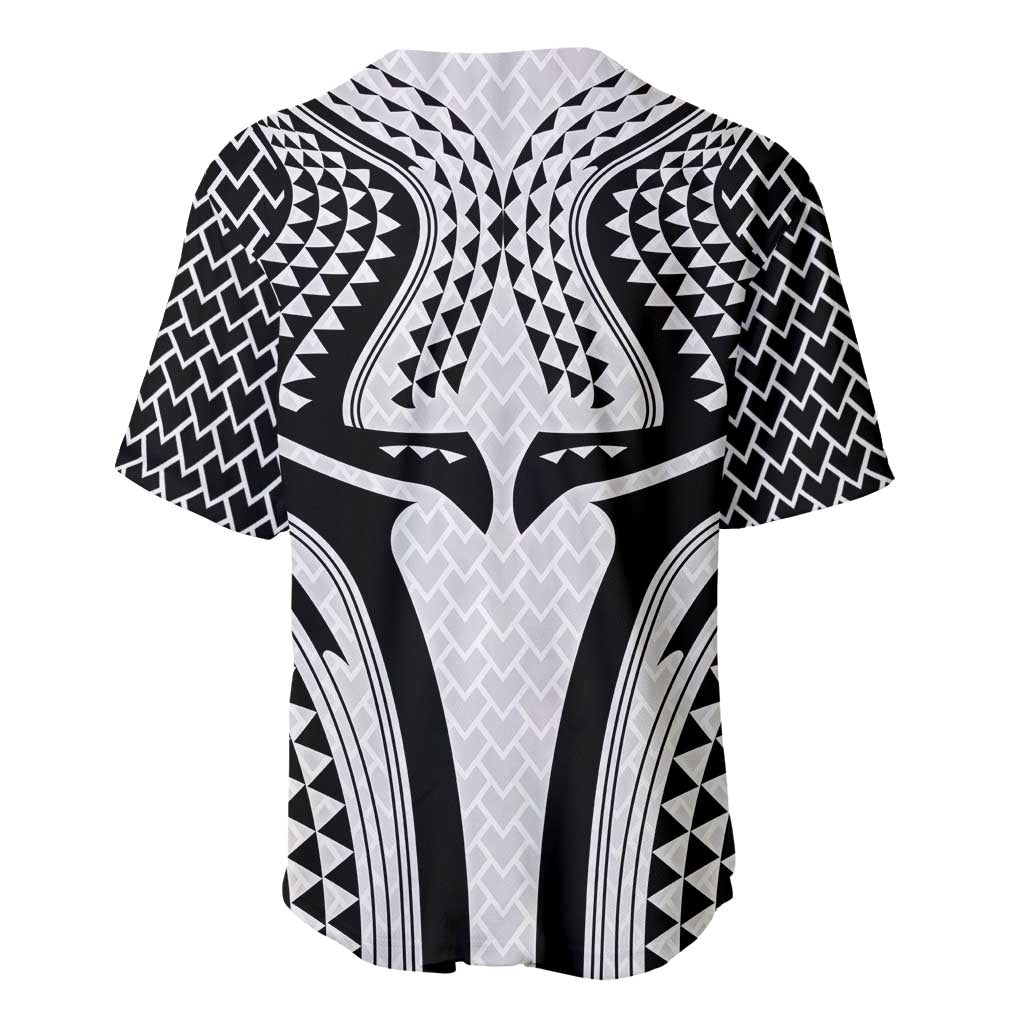 Hawaiian Kakau Art Tattoos Aquaman Style Baseball Jersey White Version - Polynesian Pride