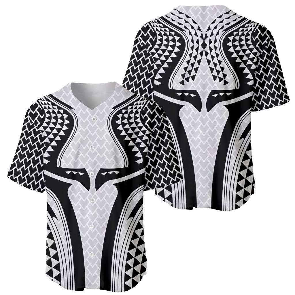Hawaiian Kakau Art Tattoos Aquaman Style Baseball Jersey White Version - Polynesian Pride