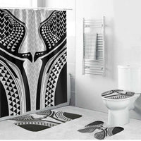 Hawaiian Kakau Art Tattoos Aquaman Style Bathroom Set White Version - Polynesian Pride