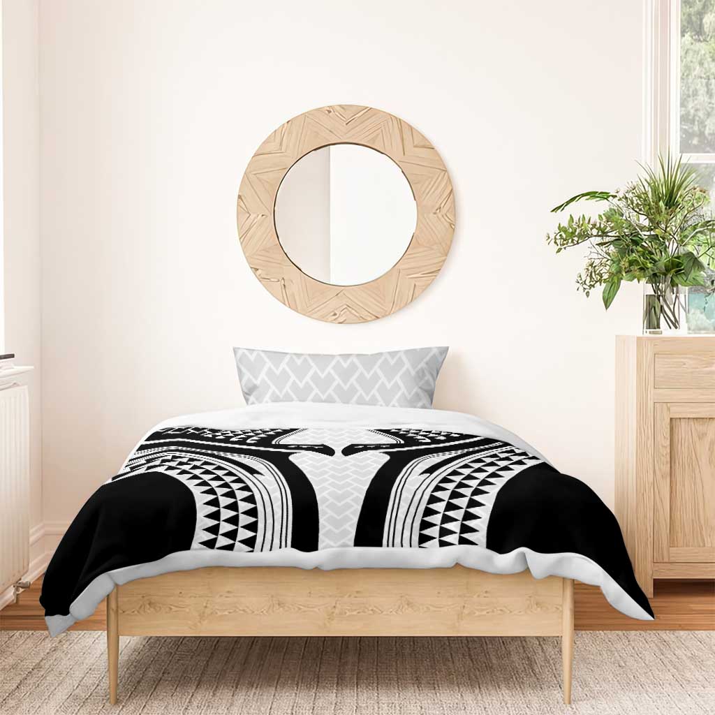 Hawaiian Kakau Art Tattoos Aquaman Style Bedding Set White Version - Polynesian Pride