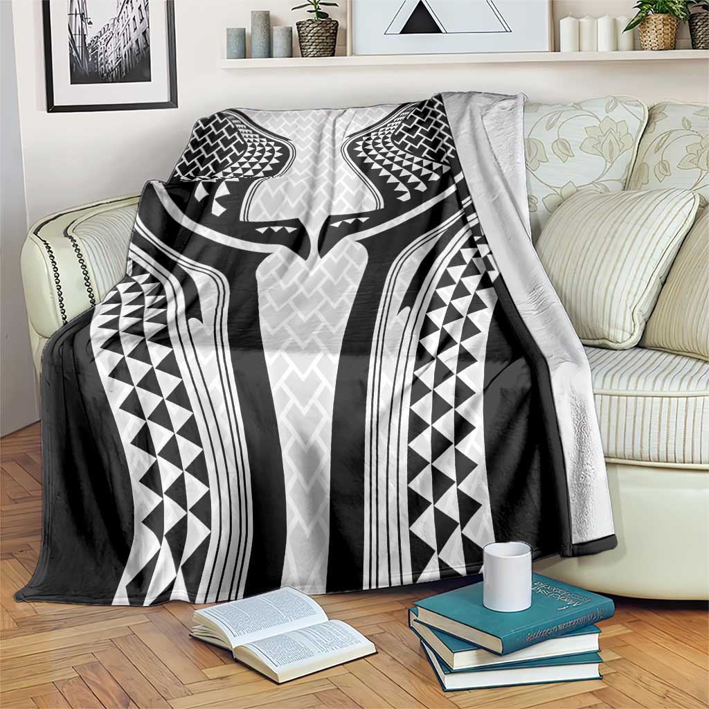 Hawaiian Kakau Art Tattoos Aquaman Style Blanket White Version - Polynesian Pride