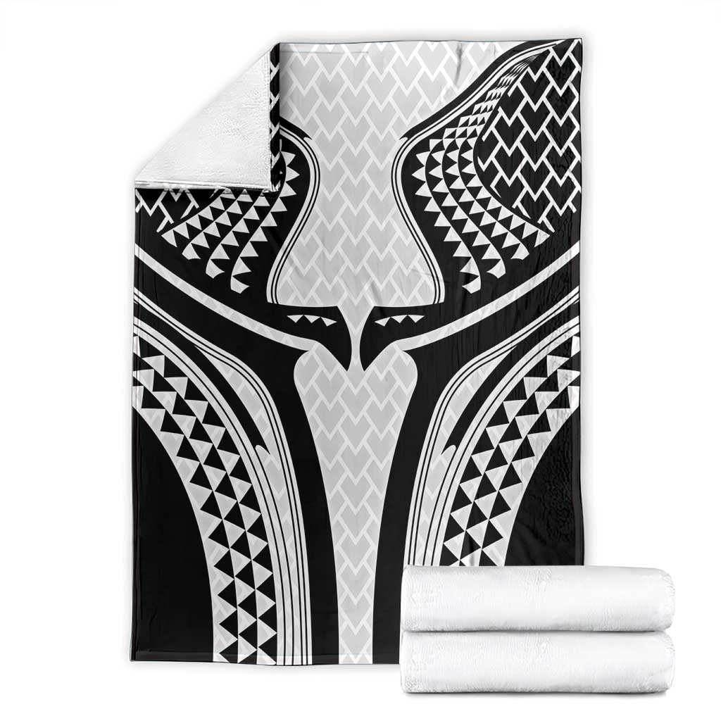 Hawaiian Kakau Art Tattoos Aquaman Style Blanket White Version - Polynesian Pride