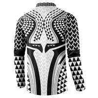Hawaiian Kakau Art Tattoos Aquaman Style Button Sweatshirt White Version - Polynesian Pride