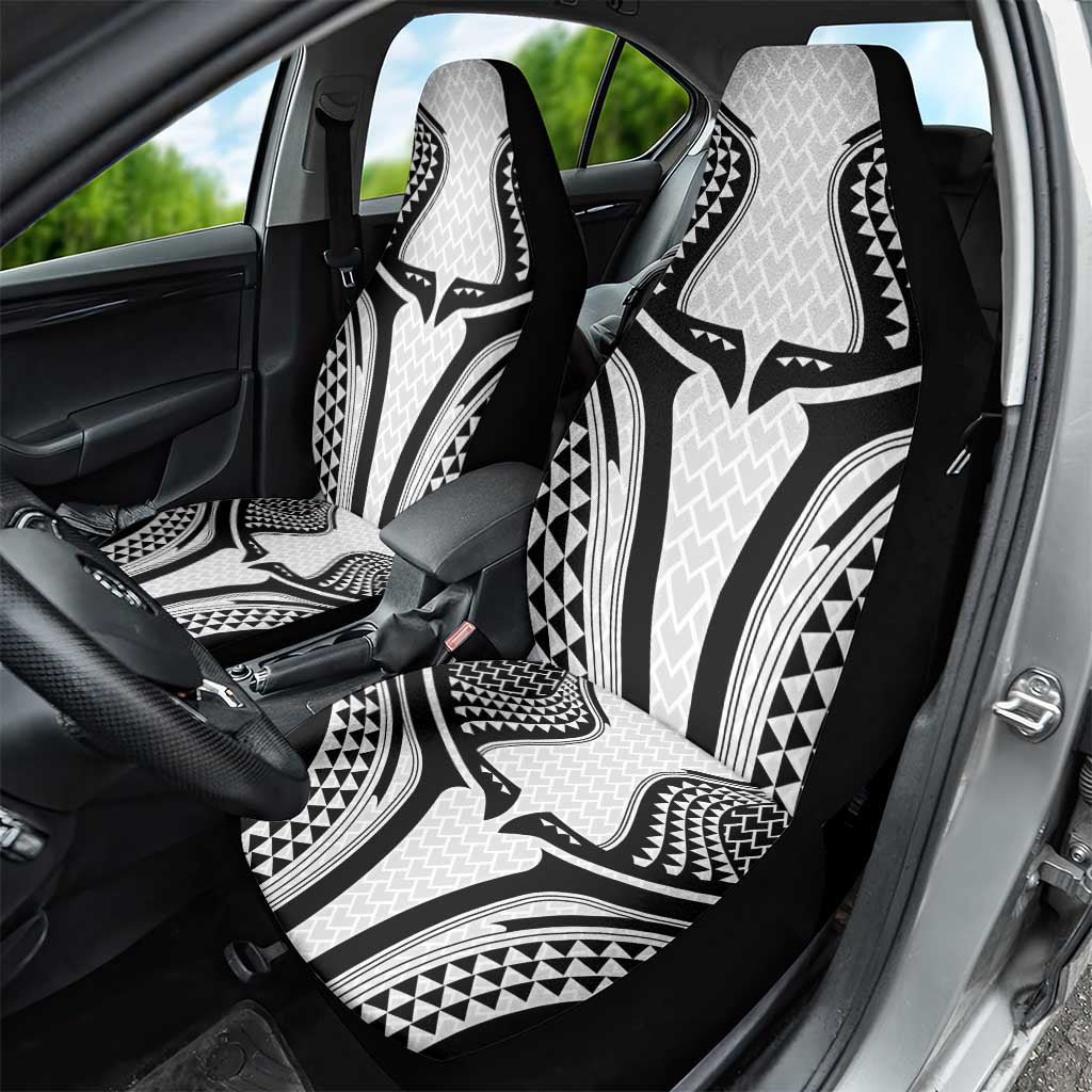 Hawaiian Kakau Art Tattoos Aquaman Style Car Seat Cover White Version - Polynesian Pride