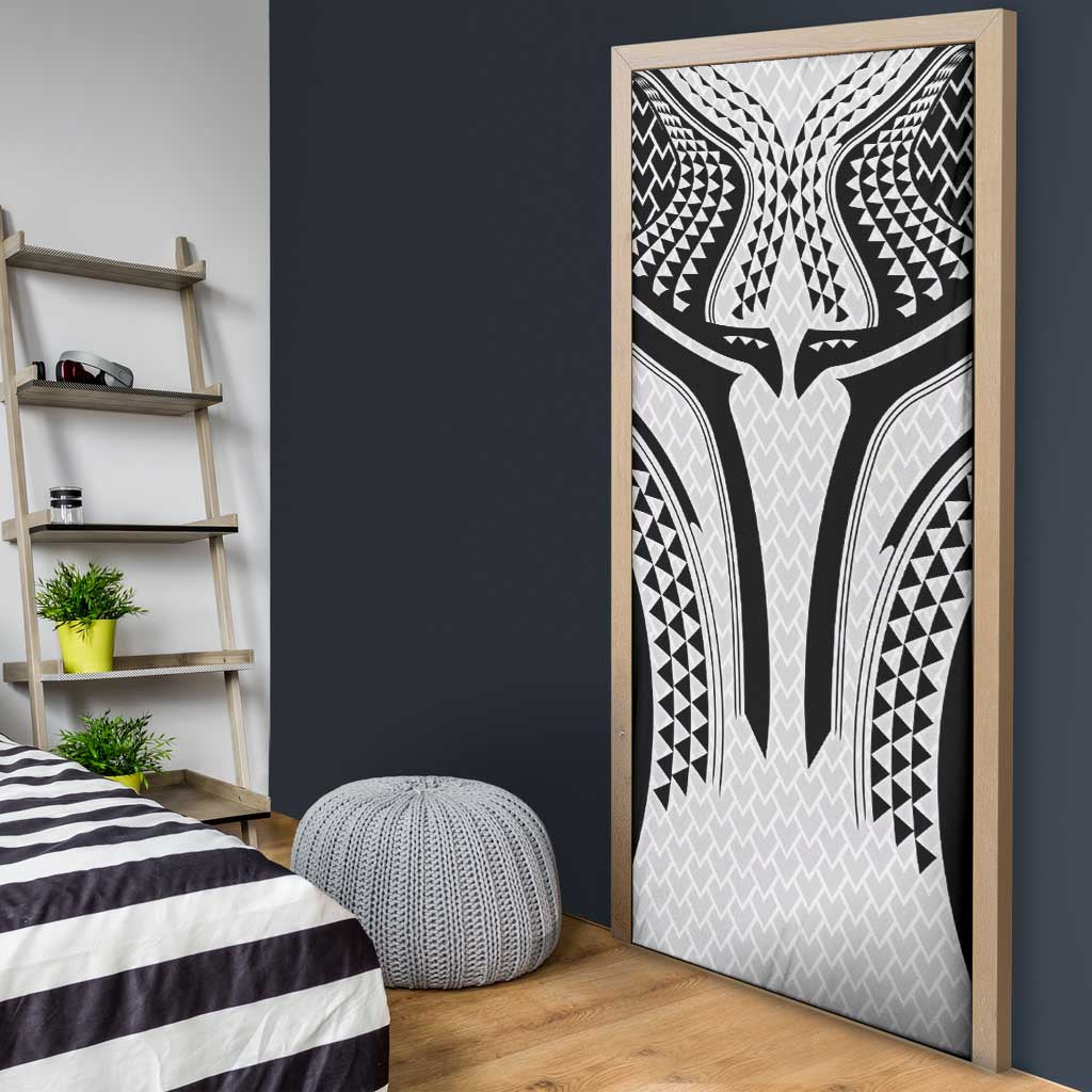 Hawaiian Kakau Art Tattoos Aquaman Style Door Cover White Version - Polynesian Pride