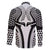 Hawaiian Kakau Art Tattoos Aquaman Style Family Matching Long Sleeve Bodycon Dress and Hawaiian Shirt White Version - Polynesian Pride