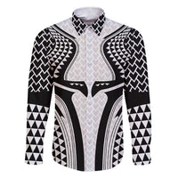 Hawaiian Kakau Art Tattoos Aquaman Style Family Matching Short Sleeve Bodycon Dress and Hawaiian Shirt White Version - Polynesian Pride