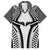 Hawaiian Kakau Art Tattoos Aquaman Style Family Matching Tank Maxi Dress and Hawaiian Shirt White Version - Polynesian Pride