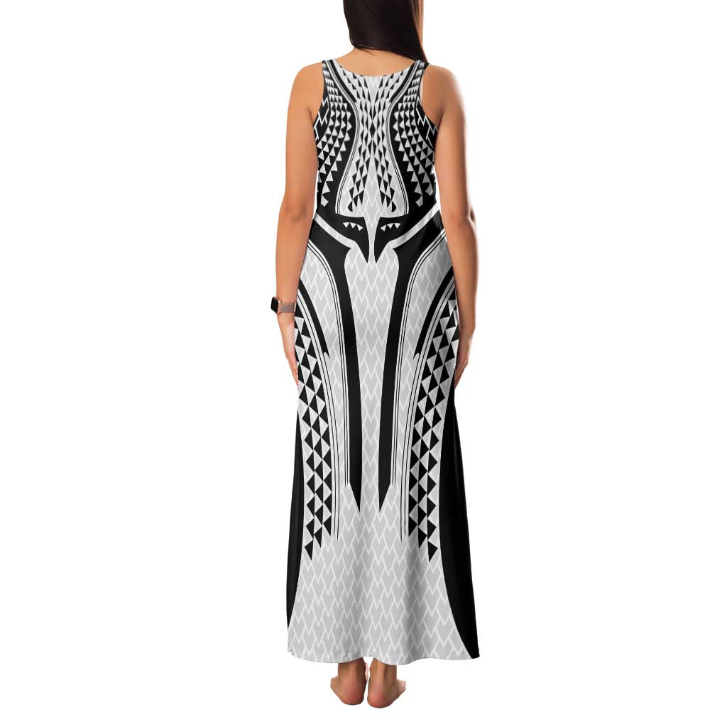 Hawaiian Kakau Art Tattoos Aquaman Style Family Matching Tank Maxi Dress and Hawaiian Shirt White Version - Polynesian Pride