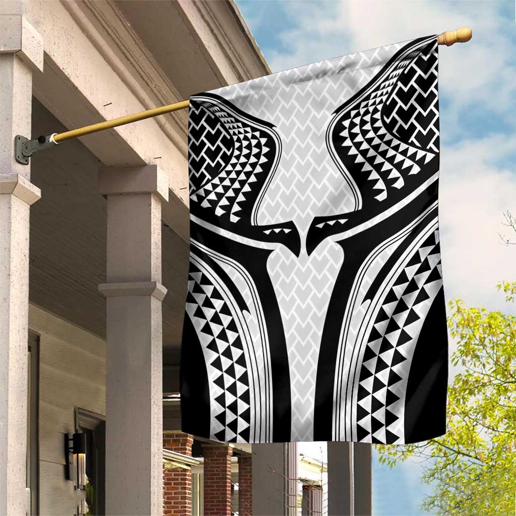 Hawaiian Kakau Art Tattoos Aquaman Style Garden Flag White Version - Polynesian Pride