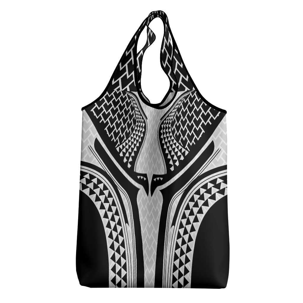 Hawaiian Kakau Art Tattoos Aquaman Style Grocery Bag White Version - Polynesian Pride