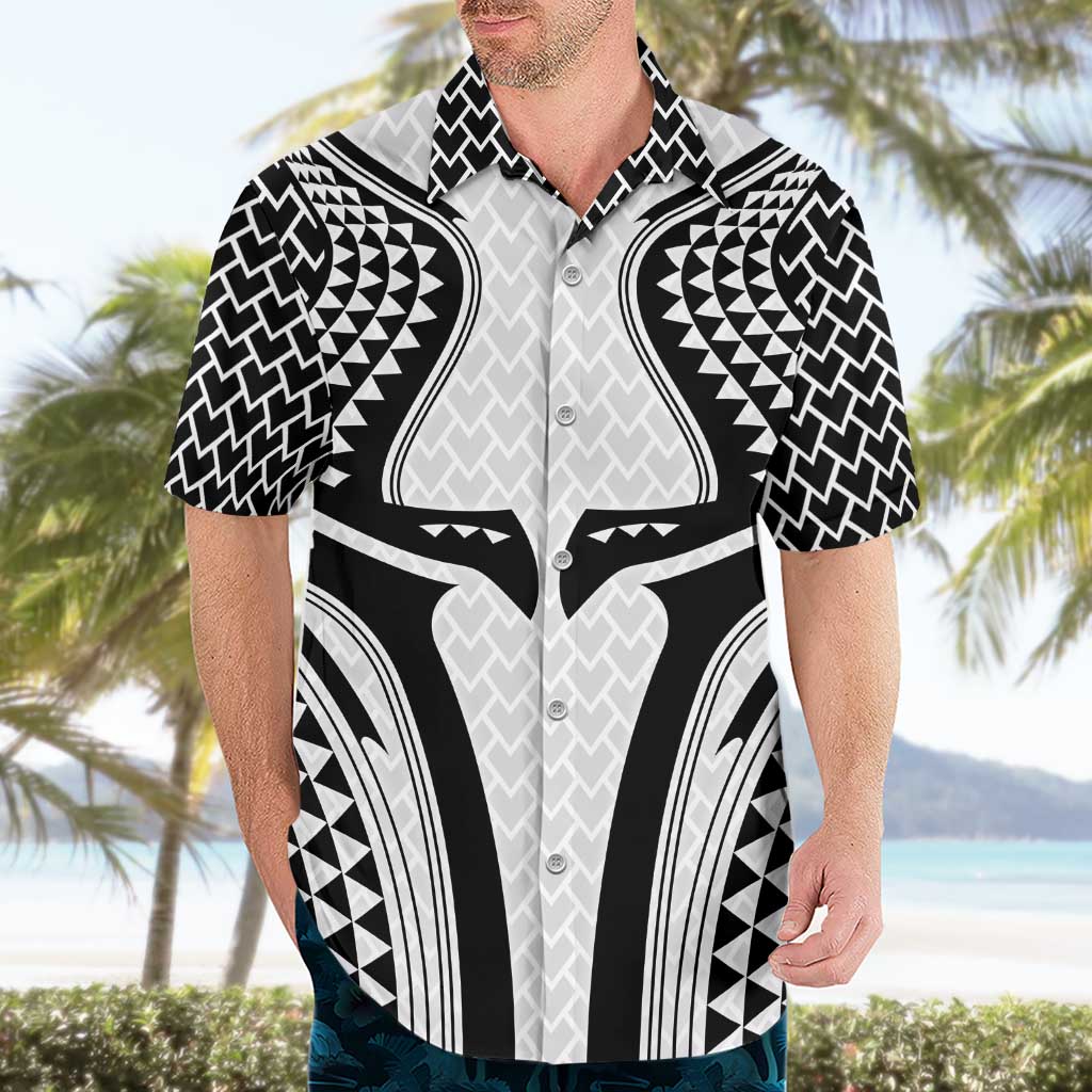 Hawaiian Kakau Art Tattoos Aquaman Style Hawaiian Shirt White Version - Polynesian Pride
