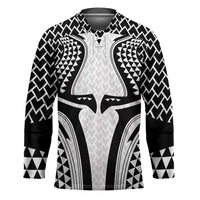 Hawaiian Kakau Art Tattoos Aquaman Style Hockey Jersey White Version - Polynesian Pride