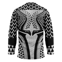 Hawaiian Kakau Art Tattoos Aquaman Style Hockey Jersey White Version - Polynesian Pride