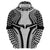 Hawaiian Kakau Art Tattoos Aquaman Style Hoodie White Version - Polynesian Pride