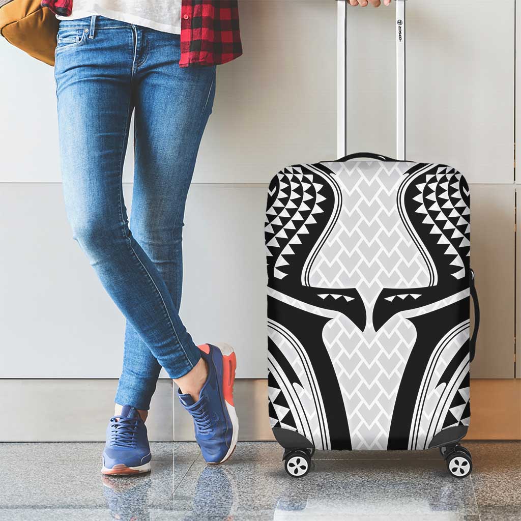 Hawaiian Kakau Art Tattoos Aquaman Style Luggage Cover White Version - Polynesian Pride