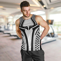 Hawaiian Kakau Art Tattoos Aquaman Style Men Tank Top White Version LT03 White - Polynesian Pride