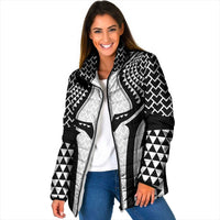 Hawaiian Kakau Art Tattoos Aquaman Style Padded Jacket White Version - Polynesian Pride
