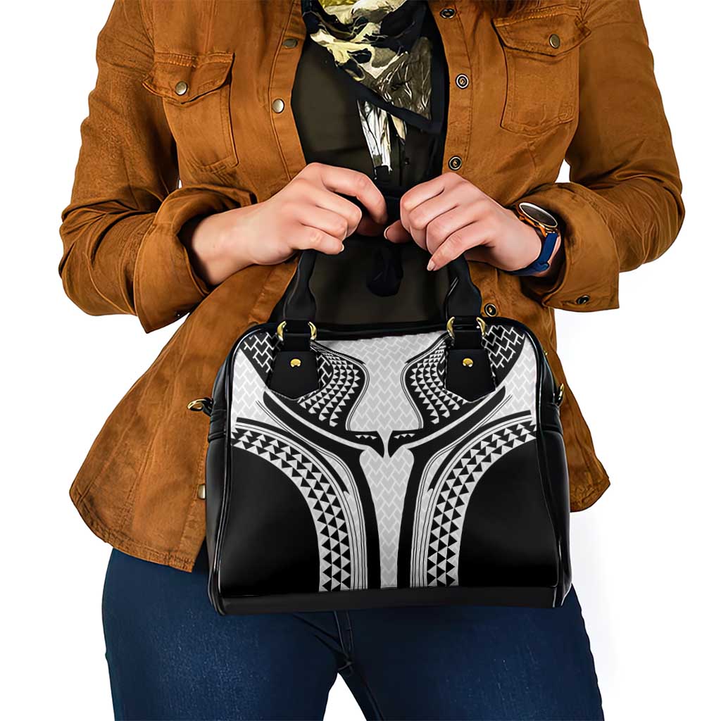Hawaiian Kakau Art Tattoos Aquaman Style Shoulder Handbag White Version - Polynesian Pride
