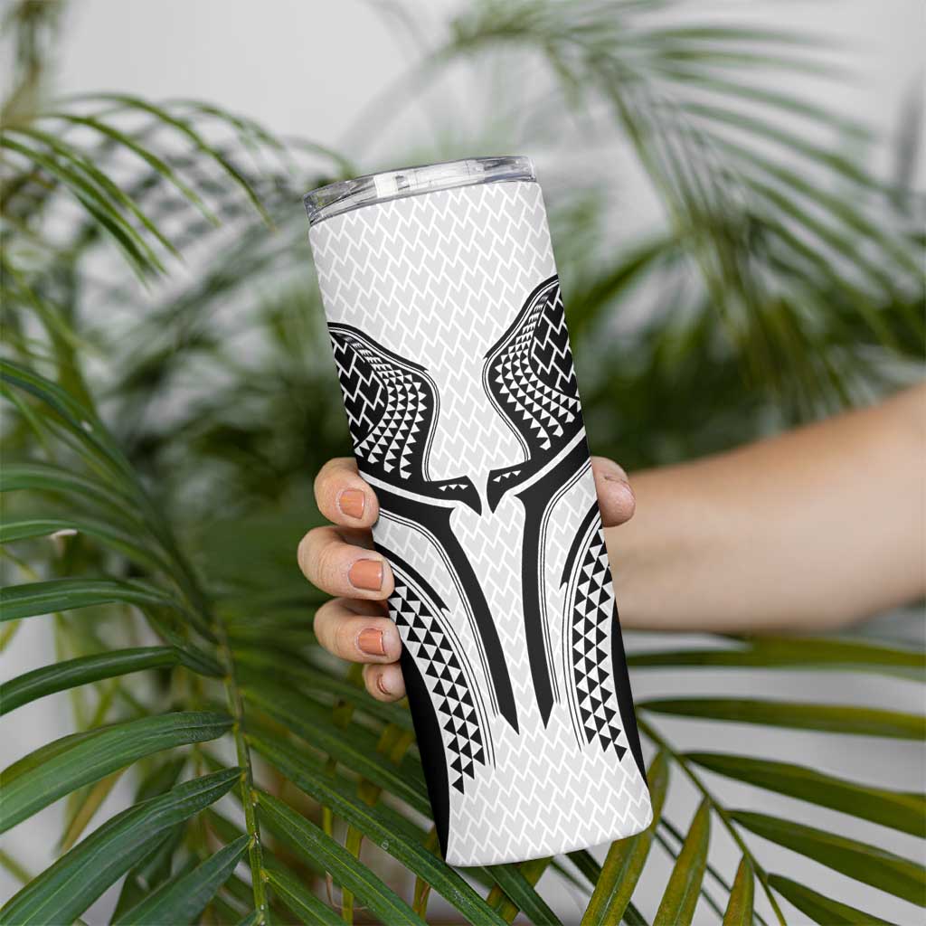 Hawaiian Kakau Art Tattoos Aquaman Style Skinny Tumbler White Version - Polynesian Pride